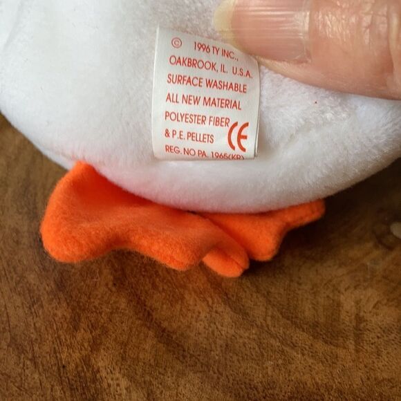 Ty Beanie Baby Gracie The Swan 1996 Rare/Retired #4126 P.E.Pellets - Picture 7 of 11